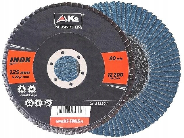 Tarcza płatkowa K2 125/40 N41b/2 INOX