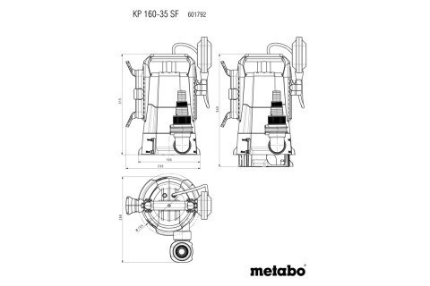 Wielofunkcyjna pompa zanurzeniowa KP 160-20 SF Metabo 601792000