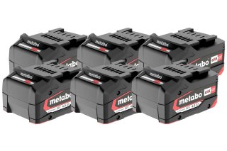 Zestaw - 6x akumulator Li-Power 18 V - 4.0 Ah Metabo 625151000
