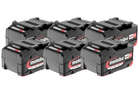 Zestaw - 6x akumulator Li-Power 18 V - 4.0 Ah Metabo 625151000