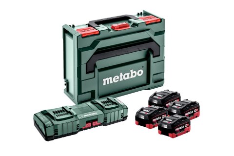 Zestaw podstawowy 4x LiHD 10 Ah ASC 145 DUO metaBOX Metabo 685143000