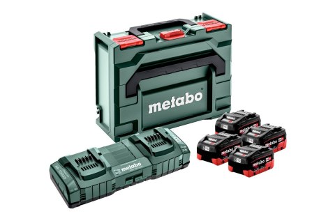Zestaw podstawowy 4 x LiHD 8,0 Ah ASC 145 Duo metaBOX 145 Metabo 685135000