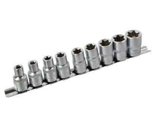 10el.kpl.nasadek torx E10-24,1/2"na listwie GEKO(20) Geko