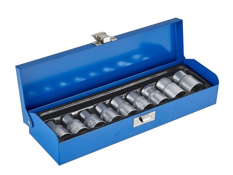 9el.kpl.nasadek torx E10-24,1/2"GEKO,walizka Geko
