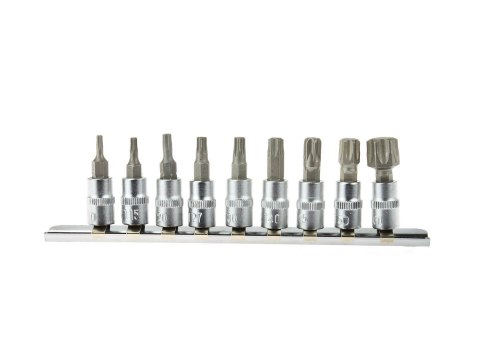 9el.zestaw kl.trzp.torx T10-60 1/4" CRV(10/20) Geko
