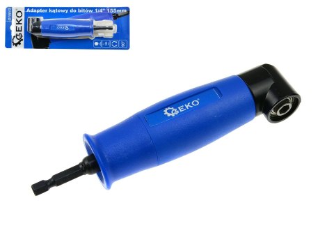 Adapter kątowy do bitów 1/4" 155mm (6/36) Geko