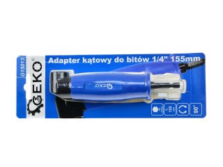 Adapter kątowy do bitów 1/4" 155mm (6/36) Geko
