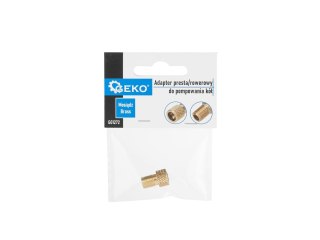 Adapter presta/rowerowy do pompowania kół - mosiężny (25/300) Geko