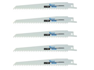 Brzeszczoty do piły szablastej 150mm 6TPI, 5 szt (20/200) Geko