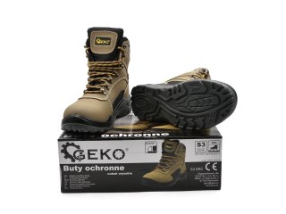 Buty ochronne model nr 7 nubuk wysokie S3 SRC - r. 39 Geko