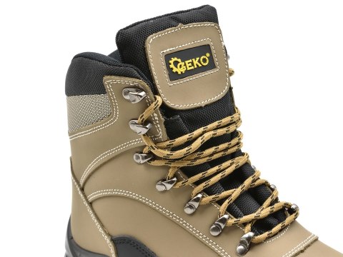 Buty ochronne model nr 7 nubuk wysokie S3 SRC - r. 39 Geko