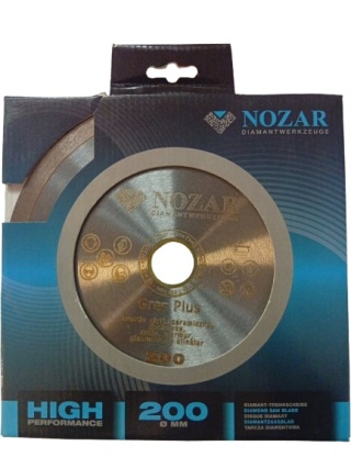 NOZAR - Tarcza Diamentowa - Gres Obwód zamknięty 200x30.0 (redukcja 25,4)/ 1.8x10