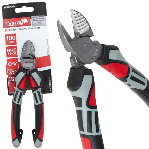 Szczypce do cięcia bocznego Tvardy 180mm CrV