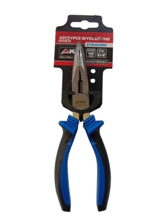 Szczypce wydłużone odgięte K2 180mm STANDAR