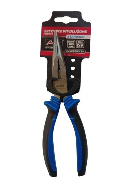 Szczypce wydłużone proste K2 180mm STANDARD