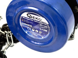Wciągarka łańcuchowa GEKO PREMIUM 1T x 3M /stal/