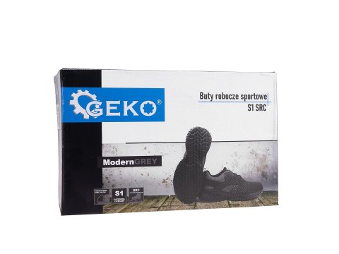 Buty robocze ochronne sportowe ModernGREY S1 SRC - r. 41 (10) Geko