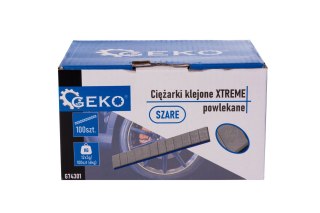 Ciężarki klejone XTREME powlekane szare 12x5g - zestaw 100 pasków (6kg) Geko