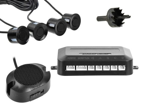 Czujnik parkowania - cofania Buzzer 4 sensory Geko