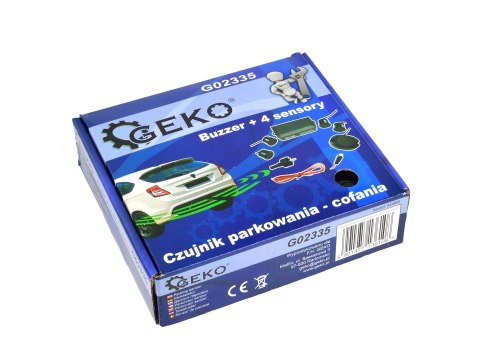 Czujnik parkowania - cofania Buzzer 4 sensory Geko