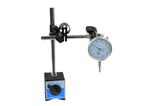 Czujnik zegarowy 10/0,01 mm na statywie magnetycznym (10) Geko