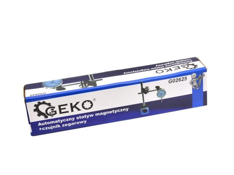 Czujnik zegarowy 10/0,01 mm na statywie magnetycznym (10) Geko