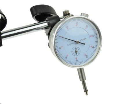 Czujnik zegarowy 10/0,01 mm na statywie magnetycznym (10) Geko