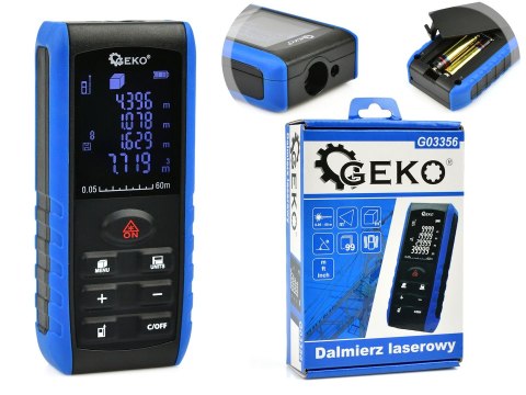 Dalmierz laserowy 60m LCD HD (40) Geko