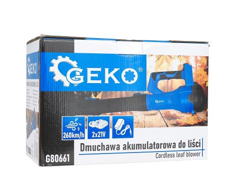 Dmuchawa akumulatorowa do liści 2x2.0Ah 21V (6) Geko