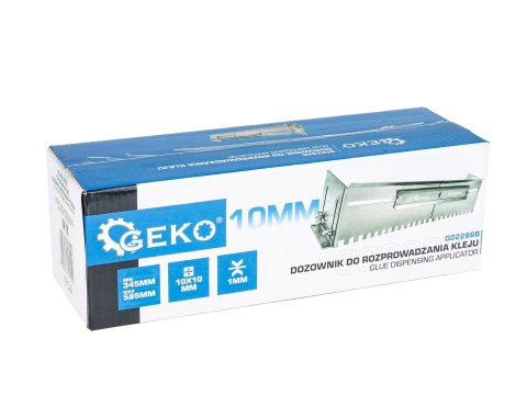 Dozownik do rozprowadzania kleju 345-585mm - ząb 10x10mm (12) Geko