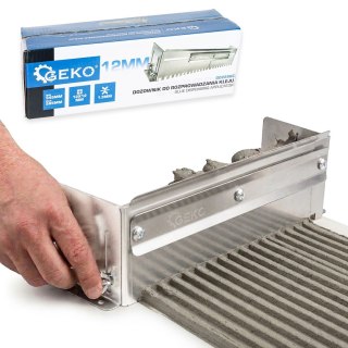 Dozownik do rozprowadzania kleju 345-585mm - ząb 12x12mm (12) Geko