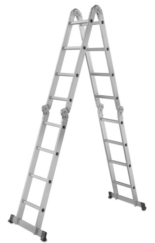 Drabina przegubowa wielofunkcyjna 4,7m podesty (1) Geko