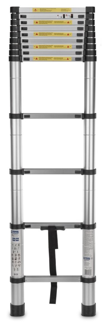 Drabina teleskopowa aluminiowa 3,8m 150kg (1) Geko
