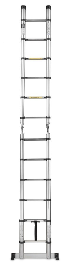 Drabina teleskopowa aluminiowa przegubowa 3,8m 150kg (1) Geko
