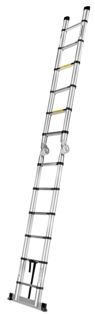 Drabina teleskopowa aluminiowa przegubowa 3,8m 150kg (1) Geko