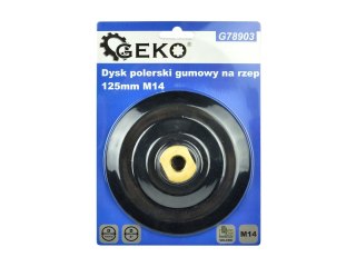 Dysk polerski gumowy na rzep 125mm M14 (10/60/100) Geko
