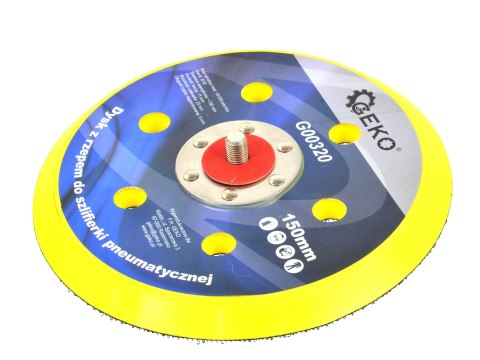 Dysk z rzepem do szlifierki pneumatycznej 150mm (20/100) Geko