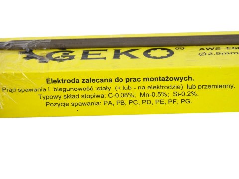 Elektrody spawalnicze 2,5mmx300mm różowe (2,5kg) (8) Geko