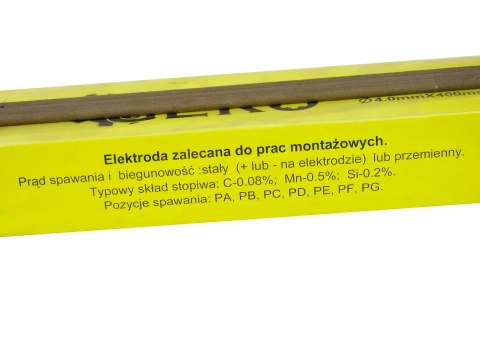 Elektrody spawalnicze 4mmx350mm różowe (5kg) (4) Geko