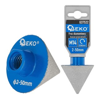 Frez diamentowy stożkowy 2-50mm M14 (50) Geko