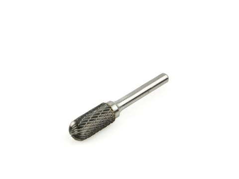 Frez-pilnik do metalu 12x25mm trzpień 6mm (walcowy z zaokrągloną główką) (200/300) Geko