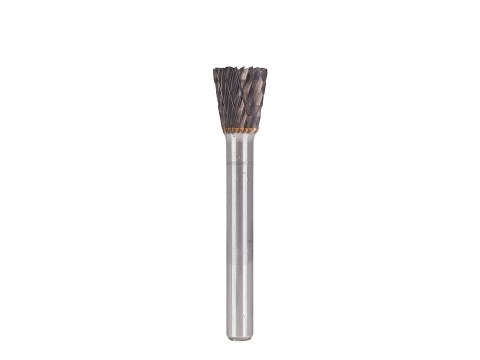 Frez-pilnik do metalu z węglika wolframu 12x12mm trzpień 6mm (stożkowy odwrócony) (200) Geko