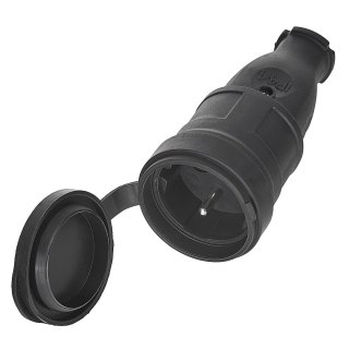Gniazdo gumowe z klapką 16A IP44 (120) Geko