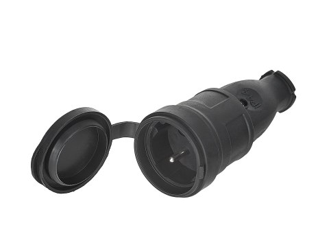 Gniazdo gumowe z klapką 16A IP44 (120) Geko