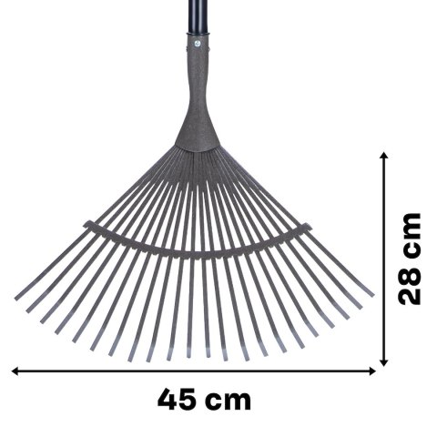 Grabie metalowe wachlarzowe 150cm 22z HARD-LINE (6) Geko