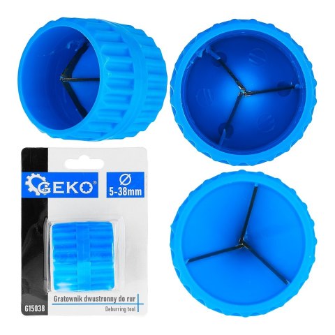 Gratownik dwustronny do rur 5-38mm (100) Geko