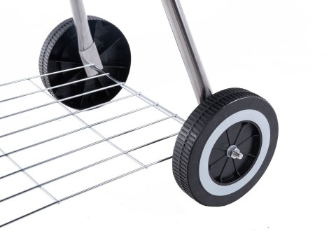 Grill węglowy okrągły z pokrywą i pokrowcem - ruszt średnica 39cm (1) Geko