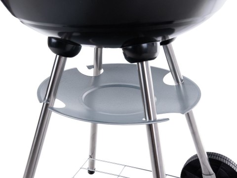 Grill węglowy okrągły z pokrywą i pokrowcem - ruszt średnica 39cm (1) Geko