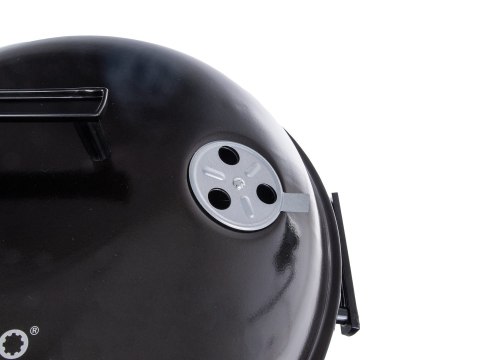 Grill węglowy okrągły z pokrywą i pokrowcem - ruszt średnica 39cm (1) Geko