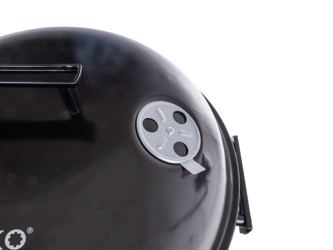 Grill węglowy okrągły z pokrywą i pokrowcem - ruszt średnica 39cm (1) Geko